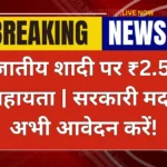 Inter Caste Marriage Scheme: अंतरजातीय शादी पर ₹2.5 लाख मुफ्त सहायता | सरकारी मदद पाएं, अभी आवेदन करें!