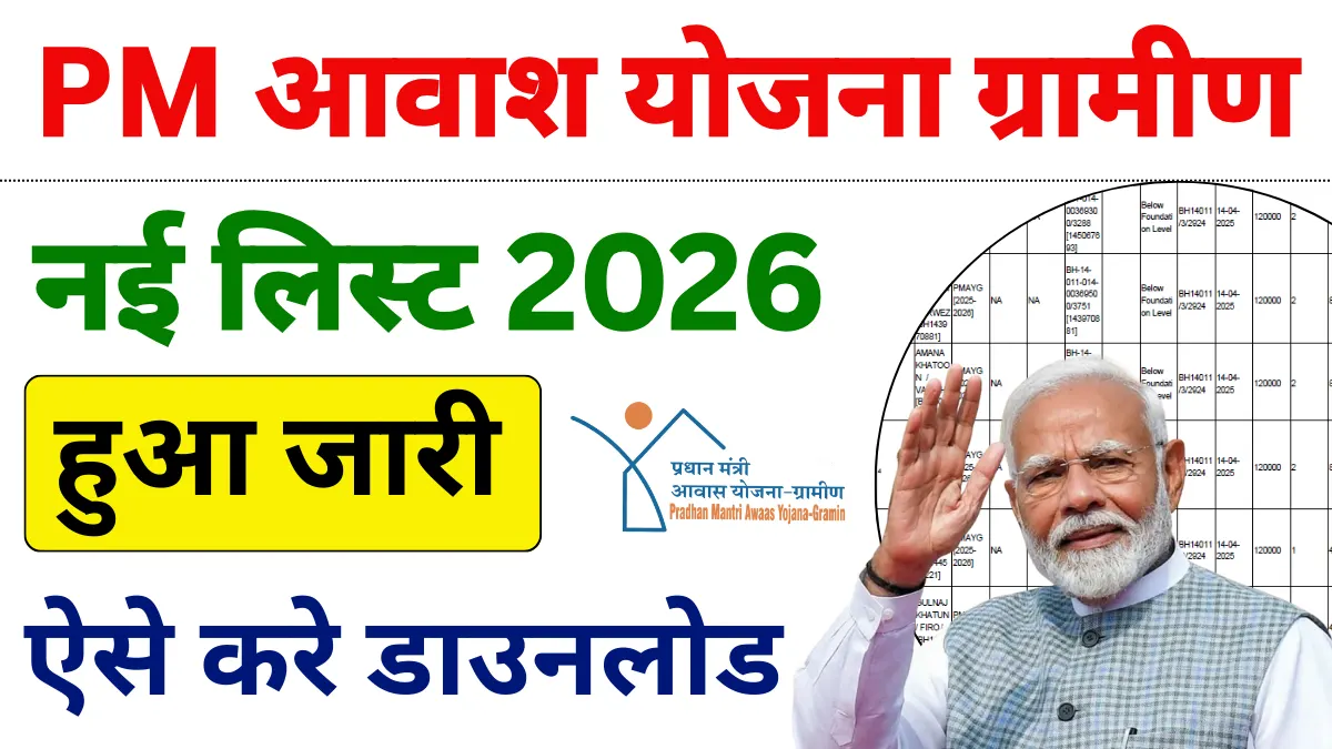 PM Awas Yojana Gramin List 2026